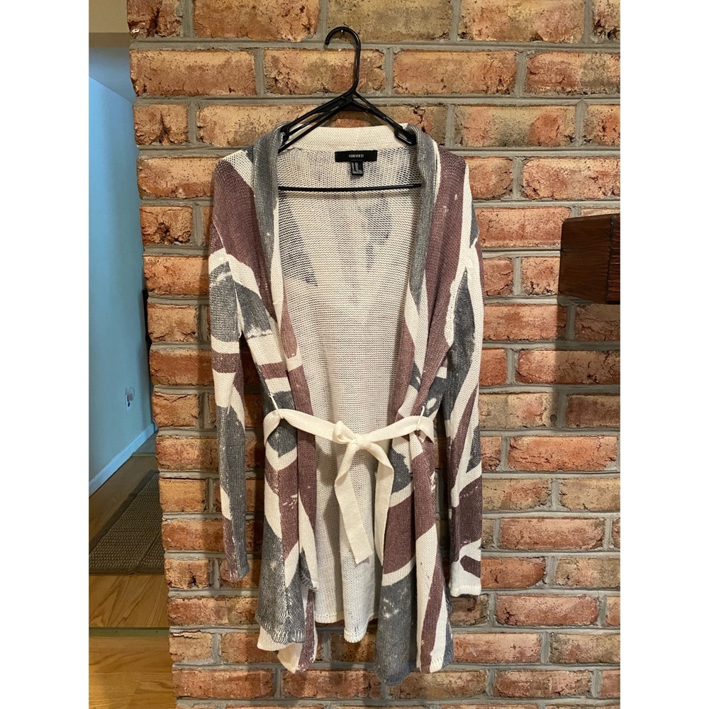 Forever 21 Union Jack Cardigan